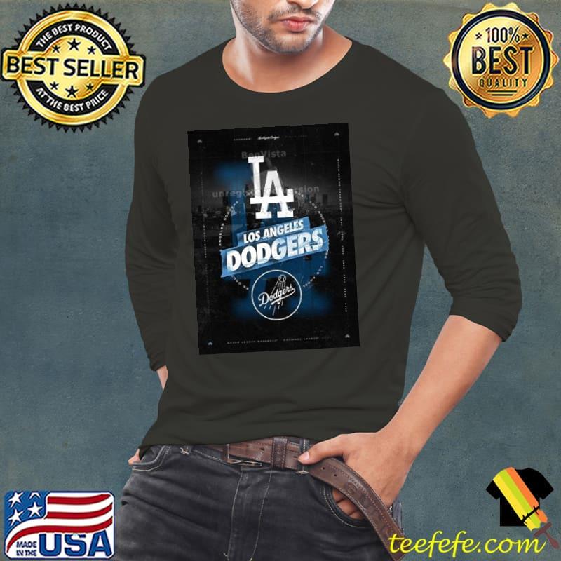 Los Angeles Dodgers City Skyline Stacked