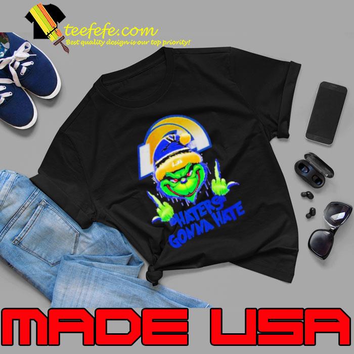 Los Angeles Rams Grinch Middle Finger Haters Gonna Hate Logo s Unisex Los Angeles Rams Grinch Middle Finger Haters Gonna Hate Logo s Unisex