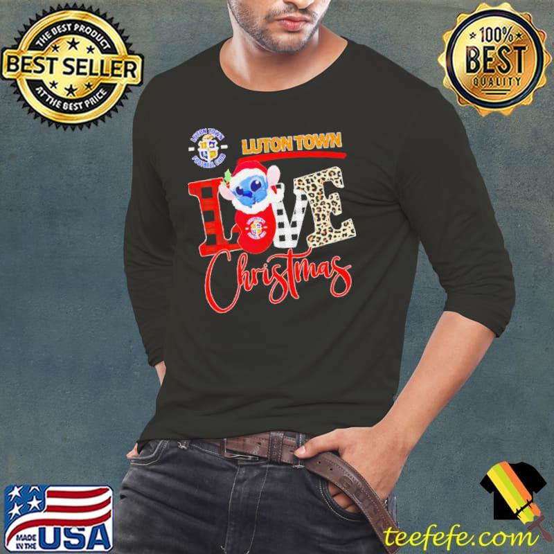 Luton Town Stitch love Christmas s Long Sleeve Tee Luton Town Stitch love Christmas s Long Sleeve Tee