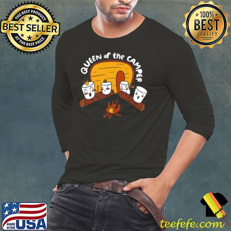 Marshmallow Camping Queen Of The Camper s Long Sleeve Tee Marshmallow Camping Queen Of The Camper s Long Sleeve Tee