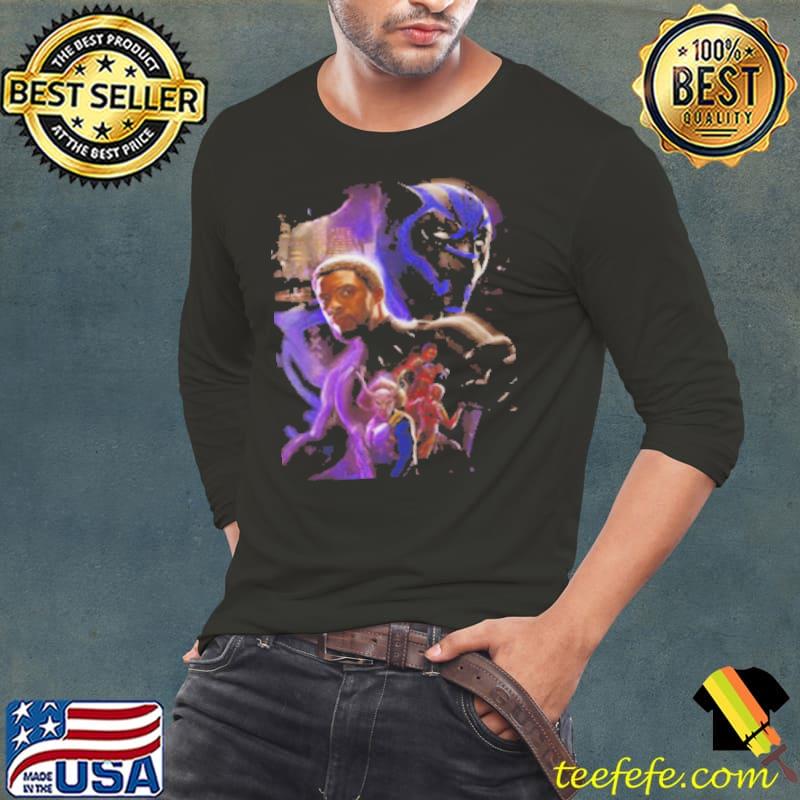 Marvel Heroes Black Panther Rip Chadwick Boseman Actor Shirt Long Sleeve Tee Marvel Heroes Black Panther Rip Chadwick Boseman Actor Shirt Long Sleeve Tee