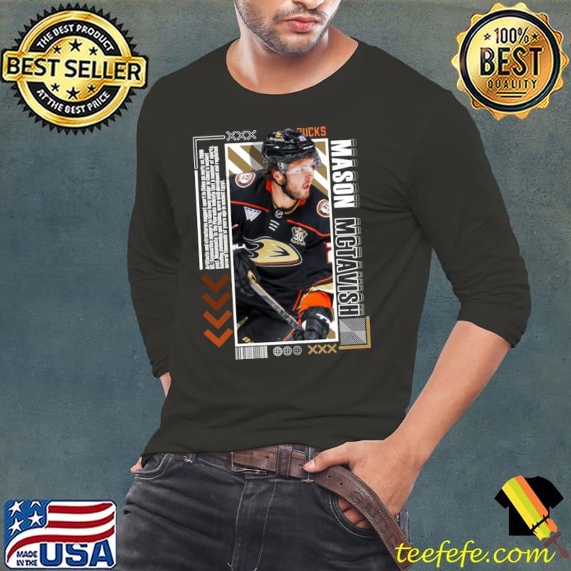 Mason McTavish Swiss-born Canadian professional ice hockey centre for the Anaheim Ducks T-Shirt Long Sleeve Tee Mason McTavish Swiss-born Canadian professional ice hockey centre for the Anaheim Ducks T-Shirt Long Sleeve Tee