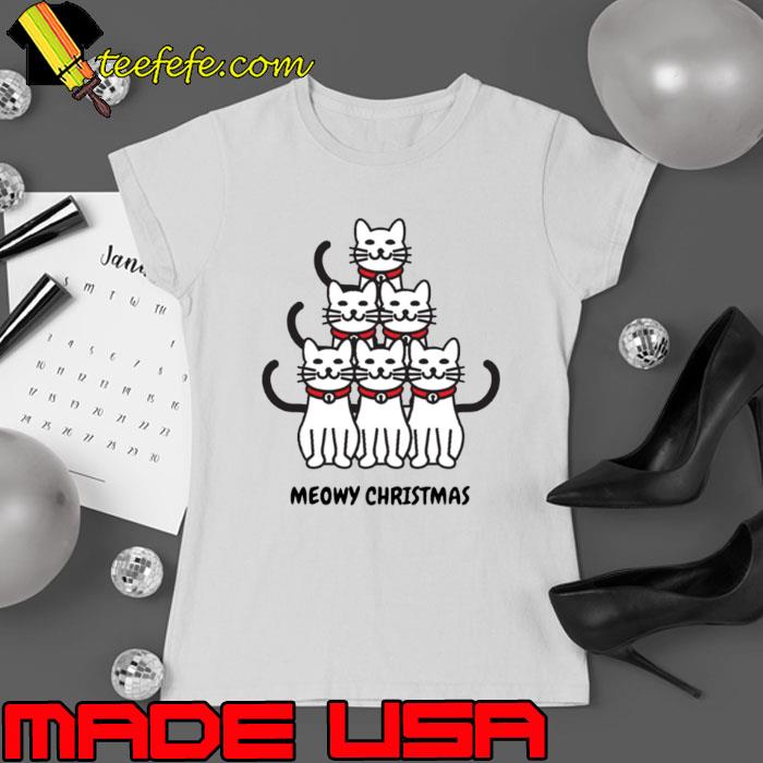 Meowy Christmas Tree Crazy Cat Lady s Ladies tee Meowy Christmas Tree Crazy Cat Lady s Ladies tee