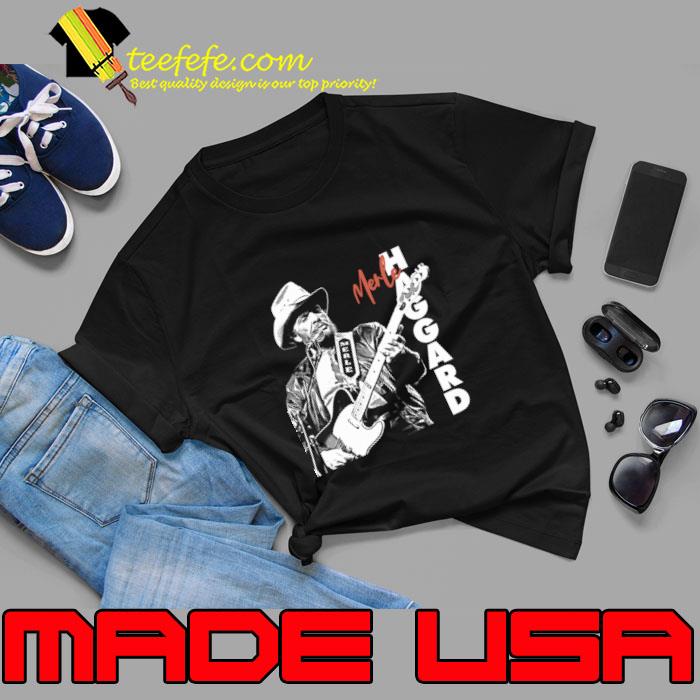 Merle Haggard American country music singer play guitar T-Shirt Unisex Merle Haggard American country music singer play guitar T-Shirt Unisex