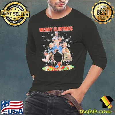 Merry Clintmas Clint Eastwood Tree Christmas Shirt