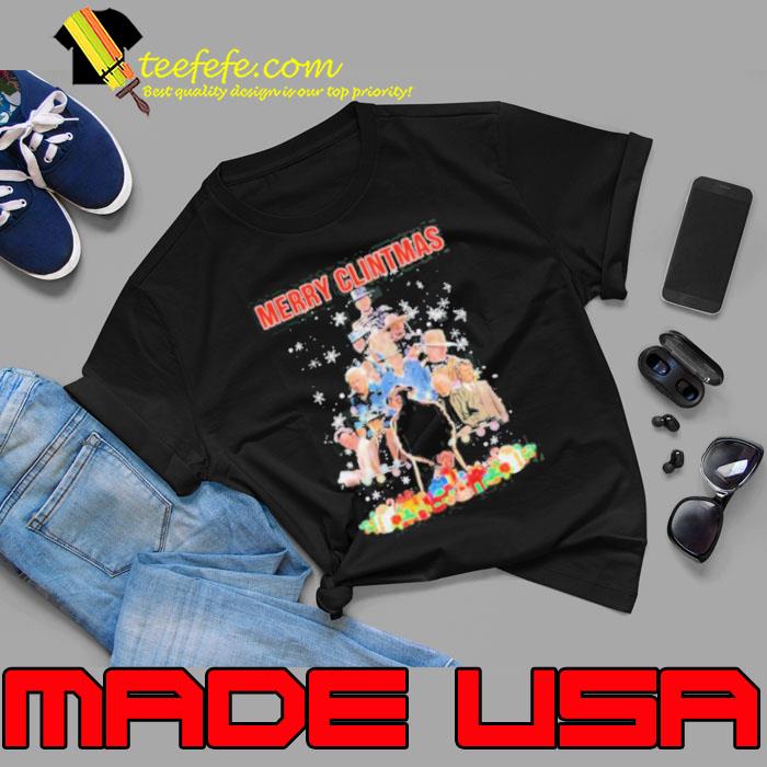 Merry Clintmas Clint Eastwood Tree Christmas Shirt Unisex Merry Clintmas Clint Eastwood Tree Christmas Shirt Unisex