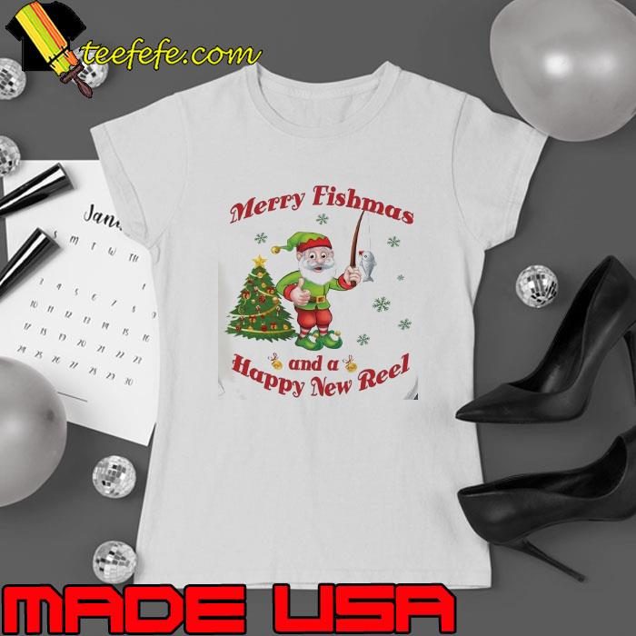 Merry Fishmas and Happy New Reel Fishing Shirt
