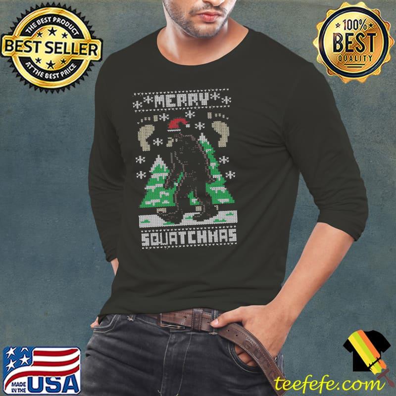 Merry Squatchmas Shirt Long Sleeve Tee Merry Squatchmas Shirt Long Sleeve Tee