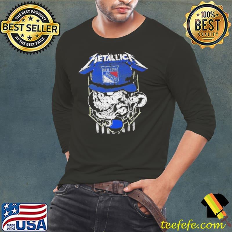 Metallica Skull Snake New York Rangers Shirt Long Sleeve Tee Metallica Skull Snake New York Rangers Shirt Long Sleeve Tee