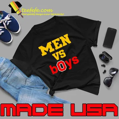 Michigan Wolverines and Ohio State Buckeyes Men vs boys shirt