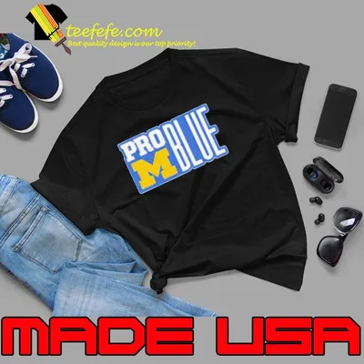 Michigan Wolverines Pro Blue Coach Jim Harbaugh Shirt