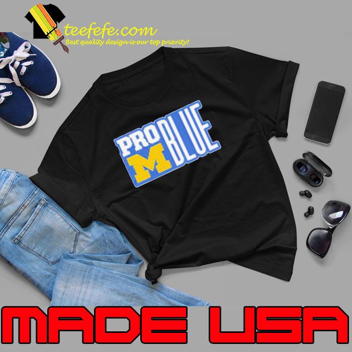 Michigan Wolverines Pro Blue Coach Jim Harbaugh Shirt