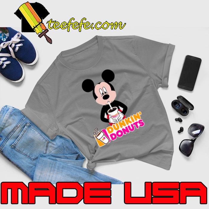 Mickey Mouse Drinking Dunkin’ Donuts s Unisex Mickey Mouse Drinking Dunkin’ Donuts s Unisex