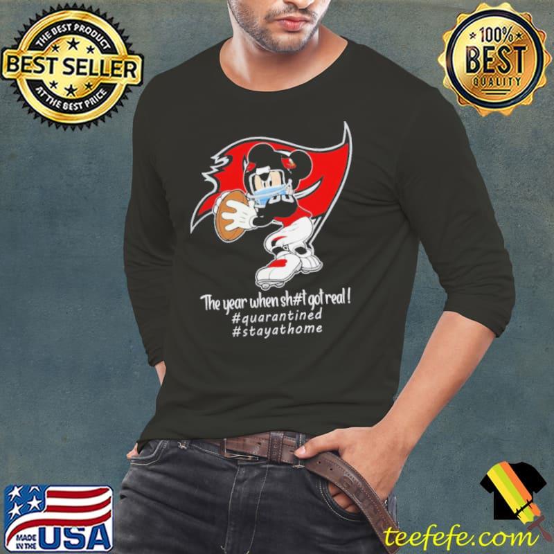 Mickey Mouse x Tampa Bay Buccaneers The Year When Sh#t Got Real Logo Shirt Long Sleeve Tee Mickey Mouse x Tampa Bay Buccaneers The Year When Sh#t Got Real Logo Shirt Long Sleeve Tee