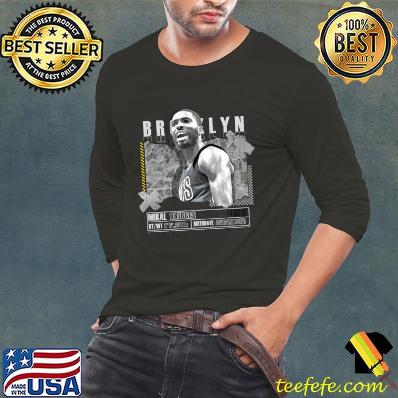 Mikal Bridges American professional basketball player for the Brooklyn Nets T-Shirt Long Sleeve Tee Mikal Bridges American professional basketball player for the Brooklyn Nets T-Shirt Long Sleeve Tee