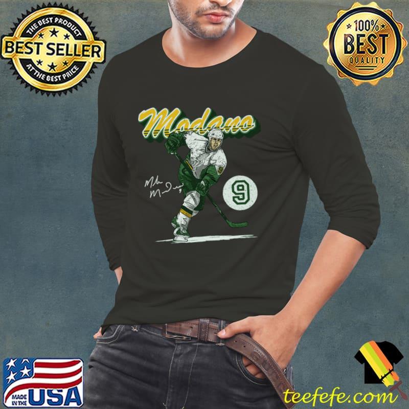Mike Modano Minnesota Signature American former professional ice hockey Script T-Shirt Long Sleeve Tee Mike Modano Minnesota Signature American former professional ice hockey Script T-Shirt Long Sleeve Tee