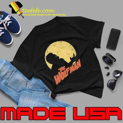 Moonlit Silhouette The Wolf Man Shirt