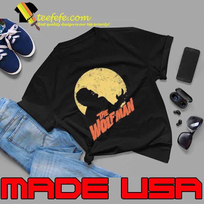 Moonlit Silhouette The Wolf Man Shirt Moonlit Silhouette The Wolf Man Shirt