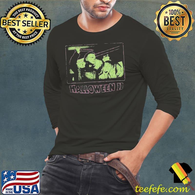 Neon Michael Myers Attack Shirt Long Sleeve Tee Neon Michael Myers Attack Shirt Long Sleeve Tee
