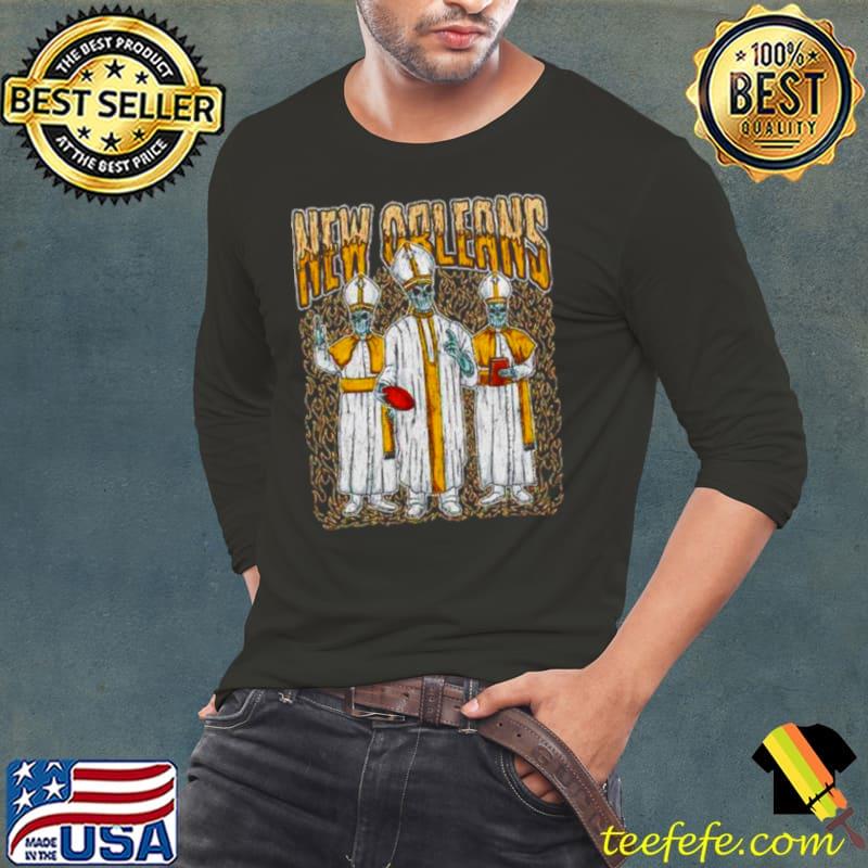 New Orleans football skeleton s Long Sleeve Tee New Orleans football skeleton s Long Sleeve Tee