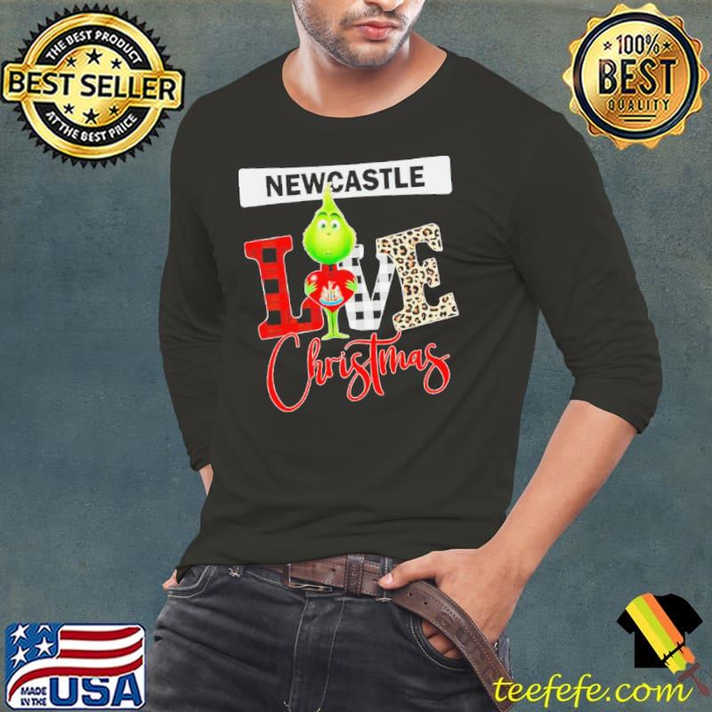 Newcastle United Grinch love Christmas s Long Sleeve Tee Newcastle United Grinch love Christmas s Long Sleeve Tee