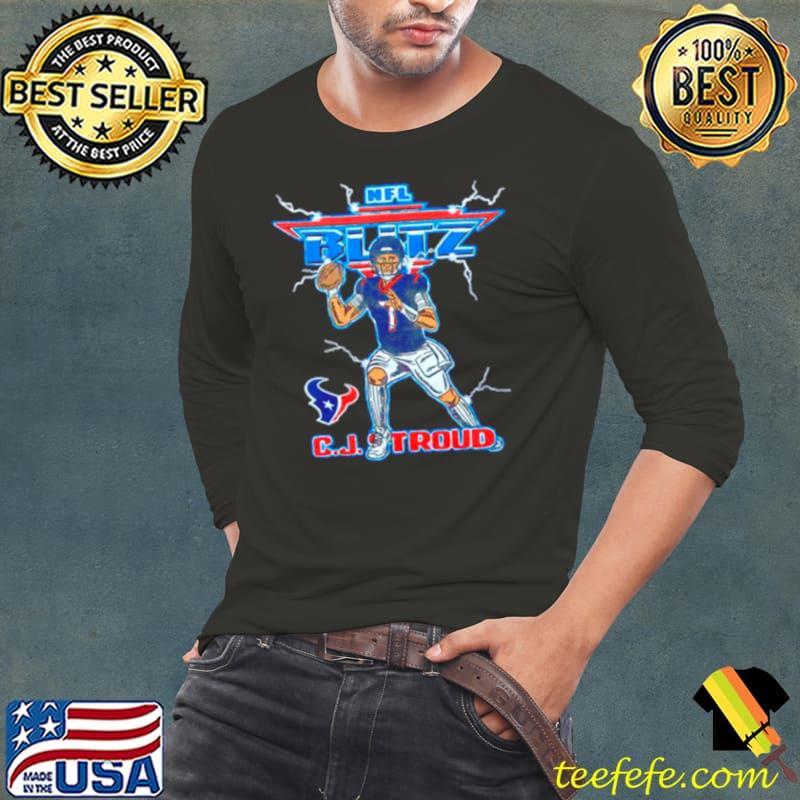 NFL Blitz Houston Texans C.J. Stroud retro s Long Sleeve Tee NFL Blitz Houston Texans C.J. Stroud retro s Long Sleeve Tee