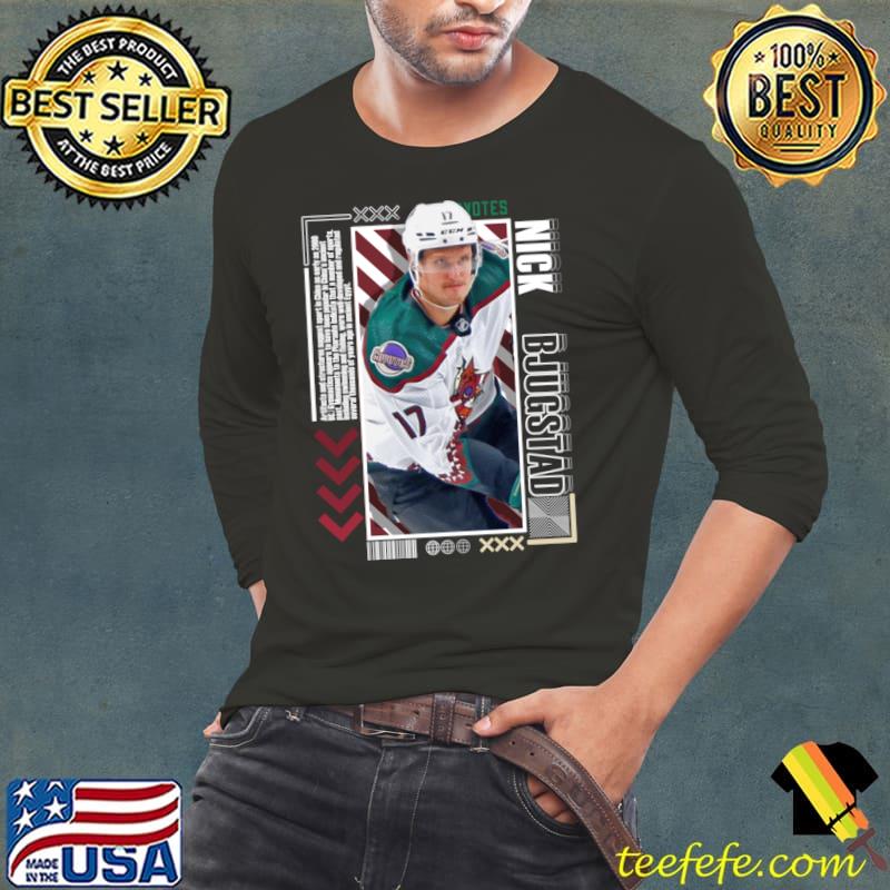 Nick Bjugstad American professional ice hockey forward for the Arizona Coyotes T-Shirt Nick Bjugstad American professional ice hockey forward for the Arizona Coyotes T-Shirt