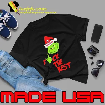 Northern Illinois Huskies Santa Grinch Hat Fuck The Rest Christmas shirt