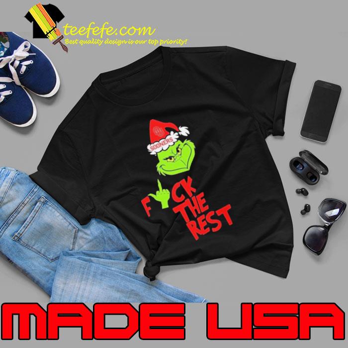 Oklahoma Sooners Santa Grinch Hat Fuck The Rest Christmas shirt