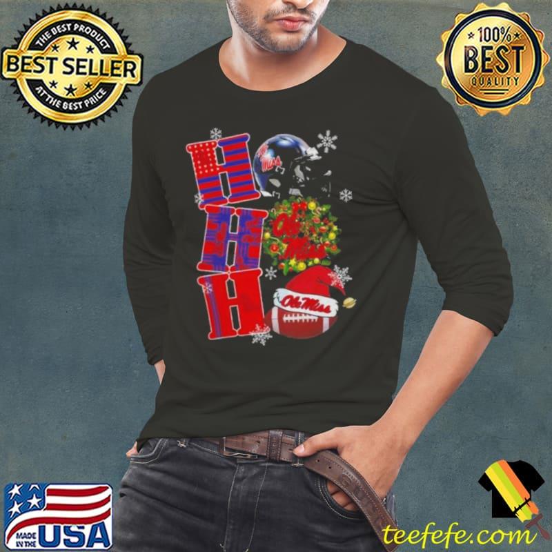 Ole Miss Rebels Ncaa Ho Ho Ho Christmas Shirt Long Sleeve Tee Ole Miss Rebels Ncaa Ho Ho Ho Christmas Shirt Long Sleeve Tee