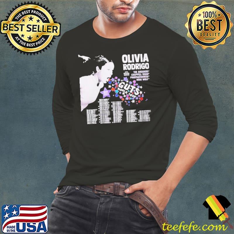 Olivia Rodrigo Guts World Tour 2024 Shirt Long Sleeve Tee Olivia Rodrigo Guts World Tour 2024 Shirt Long Sleeve Tee