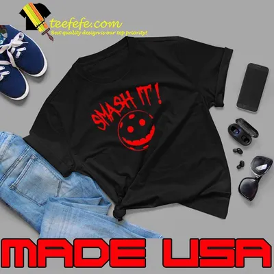 Pickleball Smash It Red Design shirt