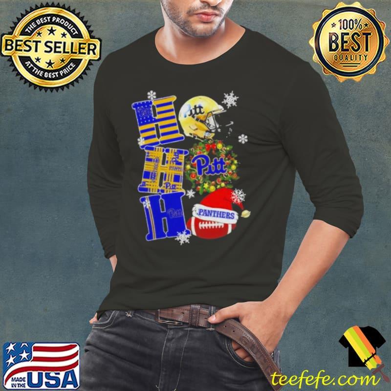 Pittsburgh Panthers Ncaa Ho Ho Ho Christmas Shirt Long Sleeve Tee Pittsburgh Panthers Ncaa Ho Ho Ho Christmas Shirt Long Sleeve Tee