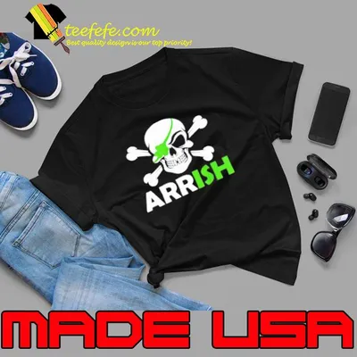 Pretty Irish Pirate Skull And Cross Bones St Patricks Day Shirt