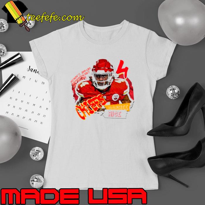 Rashee Rice football Paper Poster Chiefs s Ladies tee Rashee Rice football Paper Poster Chiefs s Ladies tee