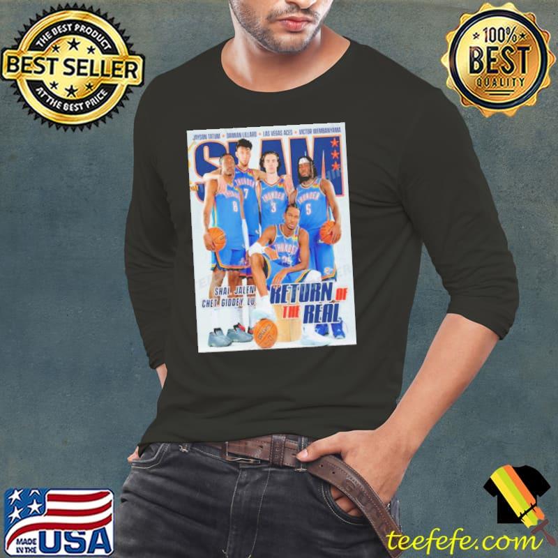 Return Of The Real OKC Thunder SLAM 247 Poster s Long Sleeve Tee Return Of The Real OKC Thunder SLAM 247 Poster s Long Sleeve Tee