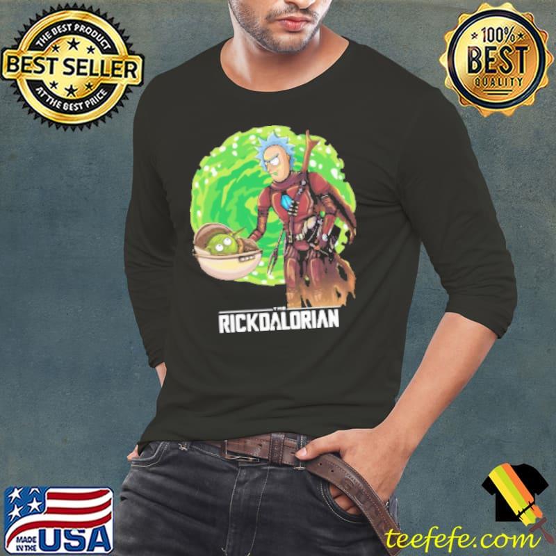 Rick And Morty The Rickdalorian Shirt Long Sleeve Tee Rick And Morty The Rickdalorian Shirt Long Sleeve Tee