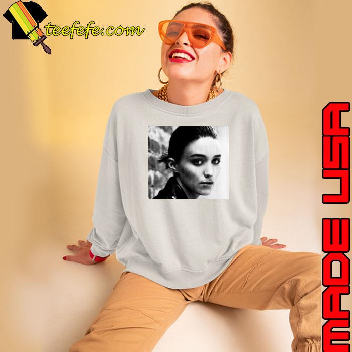 Rooney Mara Black And White Portrait shirt Rooney Mara Black And White Portrait shirt