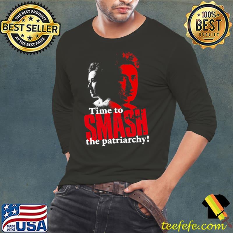 Rosa Luxemburg Time To Smash The Patriarchy T-Shirt Long Sleeve Tee Rosa Luxemburg Time To Smash The Patriarchy T-Shirt Long Sleeve Tee
