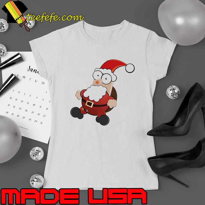 Santa Doll Illustration Shirt Ladies tee Santa Doll Illustration Shirt Ladies tee
