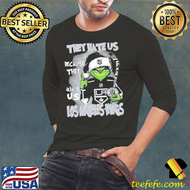 Santa Grinch Funny they hate us because they ain’t us Los Angeles Kings s Long Sleeve Tee Santa Grinch Funny they hate us because they ain’t us Los Angeles Kings s Long Sleeve Tee