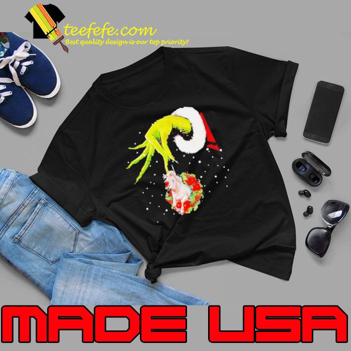 Santa Grinch Hand Holding Horse Christmas Shirt