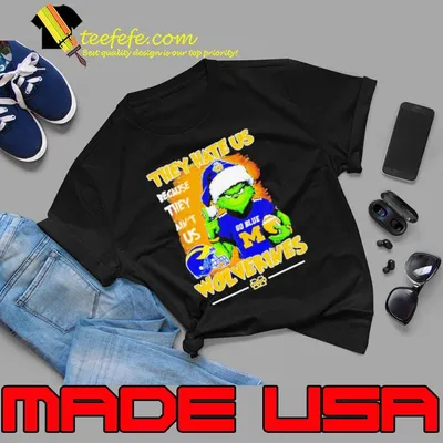 Santa Grinch They Hate Us Because They Ain’t Is Michigan Wolverines Football Christmas Shirt