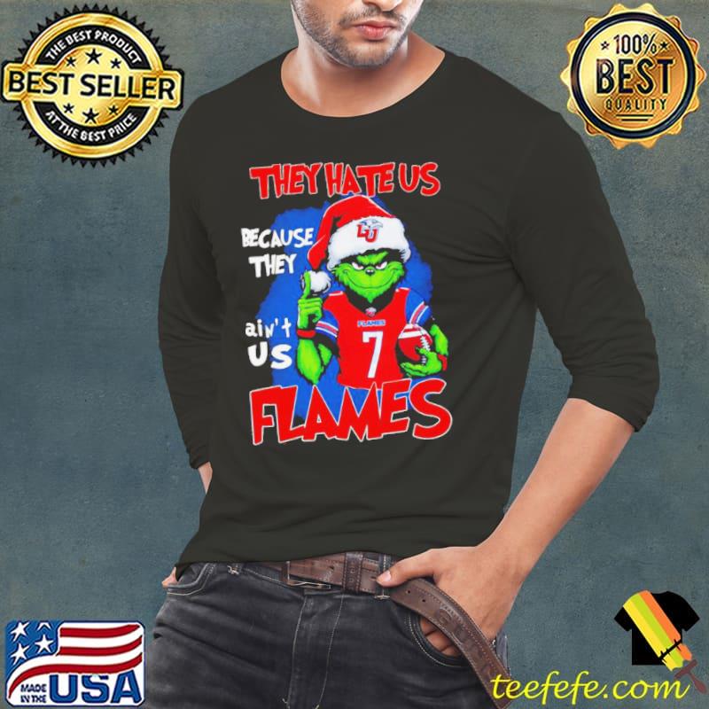 Santa Grinch They Hate Us Because They Ain’t Liberty Flames Christmas Shirt Long Sleeve Tee Santa Grinch They Hate Us Because They Ain’t Liberty Flames Christmas Shirt Long Sleeve Tee