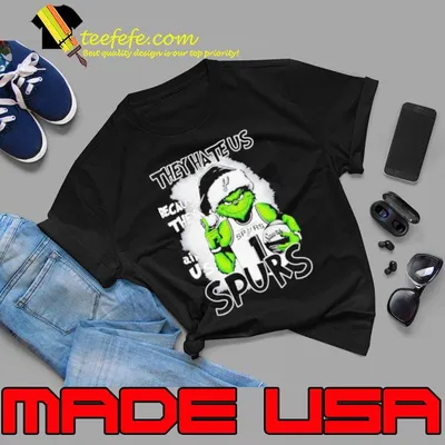 Santa Grinch They Hate Us Because They Ain’t San Antonio Spurs Christmas Shirt