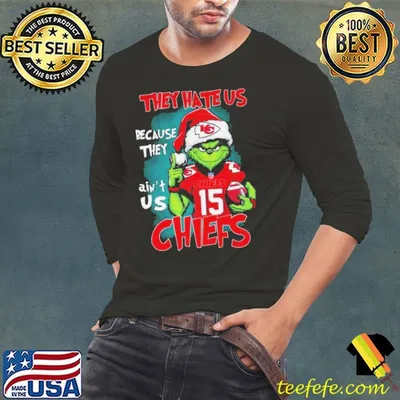 Santa Grinch They Hate Us Because They Ain’t Us Kansas City Chiefs Shirt