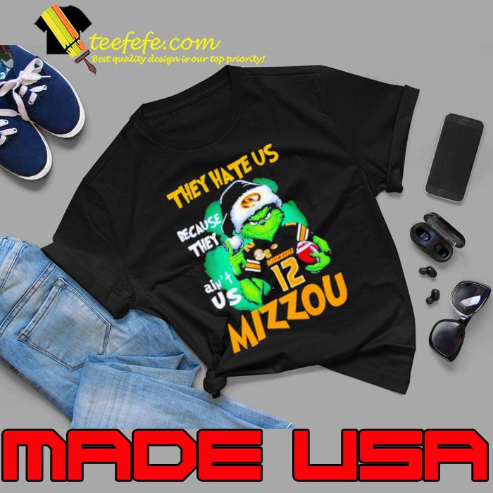 Santa Grinch They Hate Us Because They Ain’t Us Missouri Tigers Football Christmas Shirt