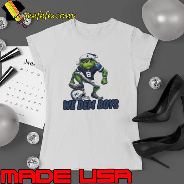Santa Hat Grinch Dallas Cowboys vs Miami Dolphins We Dem Boys Christmas 2023 Shirt