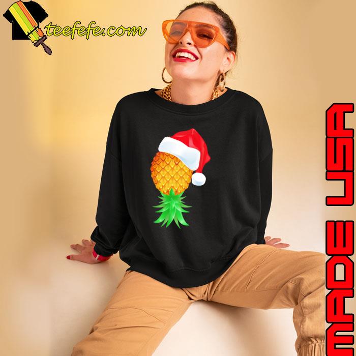 Santa Hat Swinger Upside Down Pineapple Shirt Sweatshirt Santa Hat Swinger Upside Down Pineapple Shirt Sweatshirt
