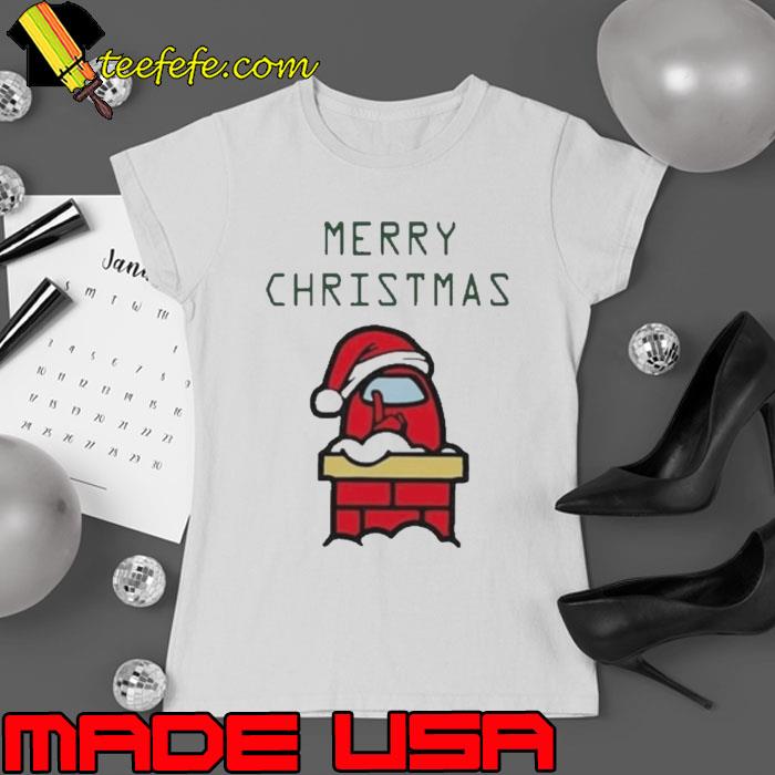 Santa Red Among Us Merry Christmas Shirt